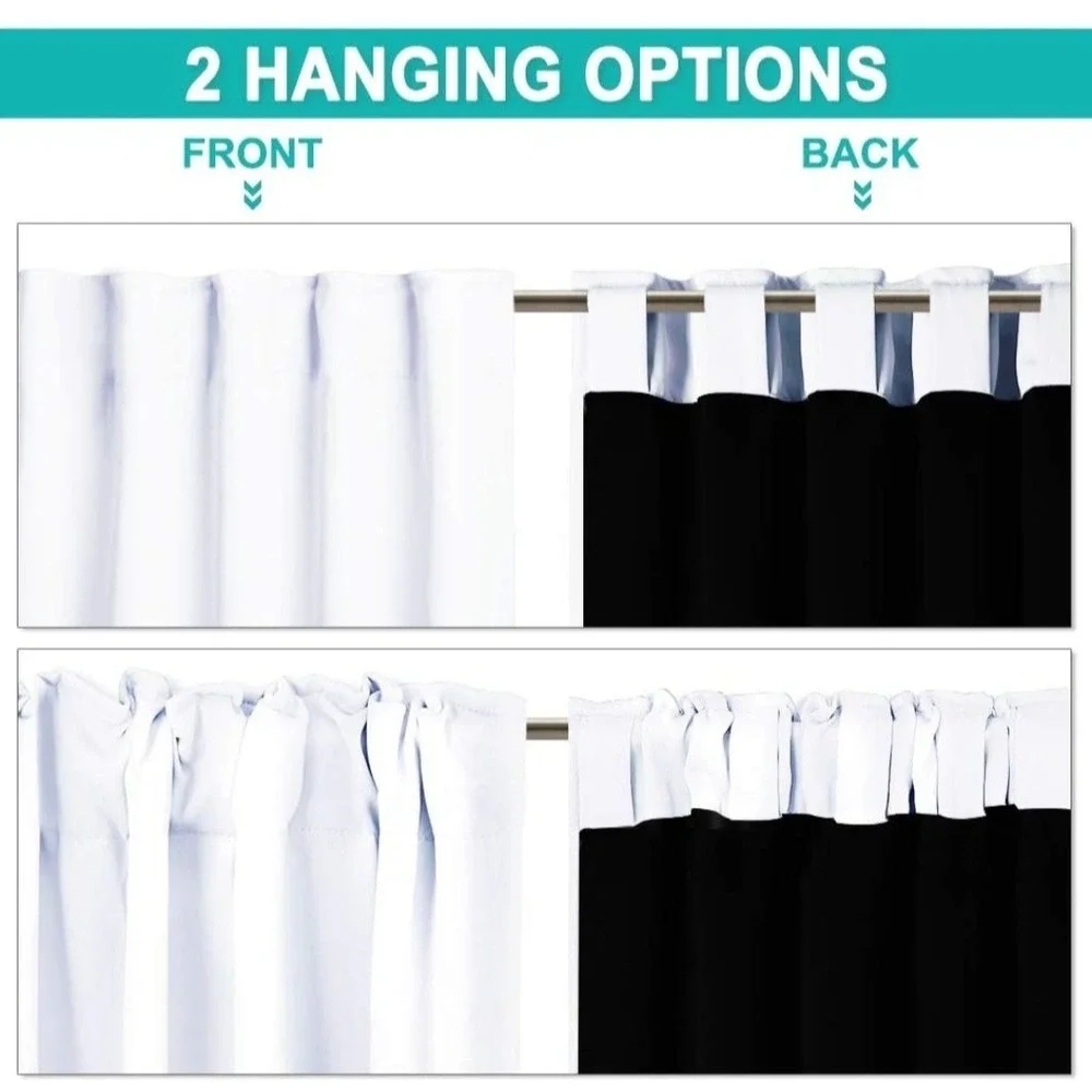 NICETOWN 100%‎ Blackout Window Curtain Panels, Cold and Full Light Blocking...